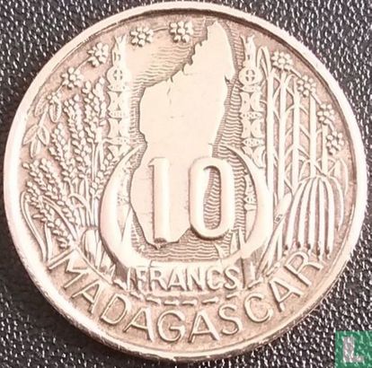 Madagaskar 10 francs 1953 - Afbeelding 2