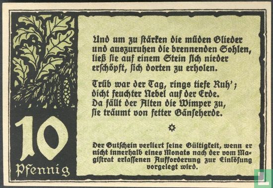 Benneckenstein, Stadt - 10 Pfennig 1921  - Afbeelding 2