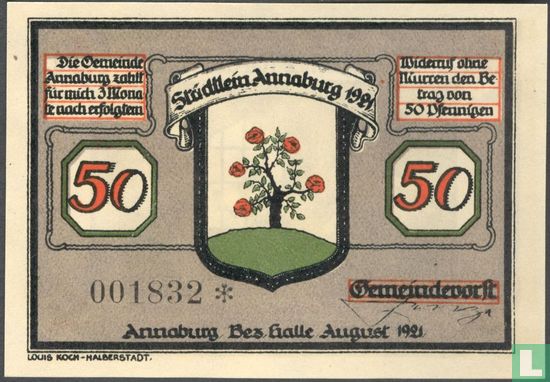 Annaburg 50 Pfennig    - Afbeelding 2