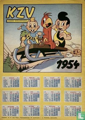 KZV kalender 1954