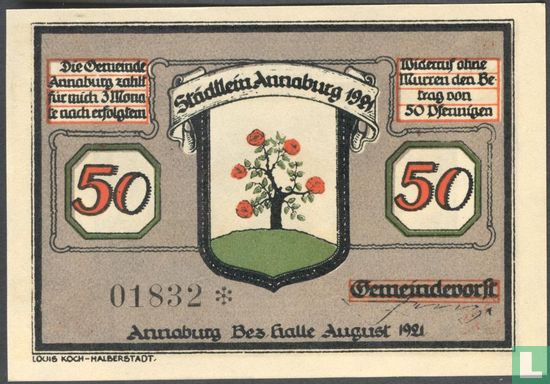 Annaburg 50 Pfennig   - Afbeelding 2