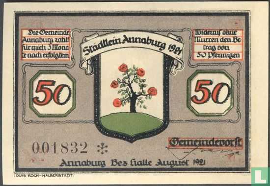 Annaburg 50 Pfennig - Image 2