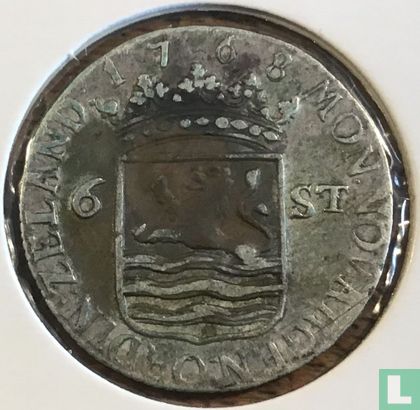 Zealand 6 stuiver 1768 (without mintmark) "Scheepjesschelling" - Image 1