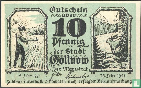Gollnow 10 Pfennig  - Afbeelding 1