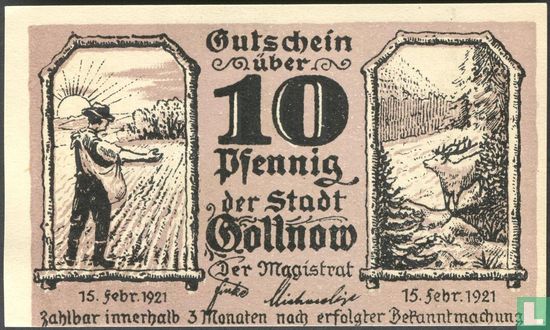 Gollnow 10 Pfennig - Bild 1