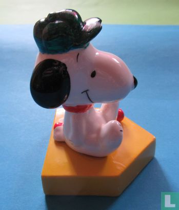 Snoopy - assis joueur de baseball - Image 1