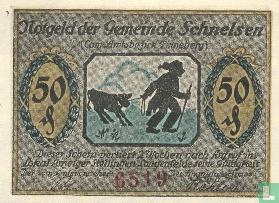 Schnelsen, Stadt - 50 Pfennigs (1) N.D. (1921) - Image 1