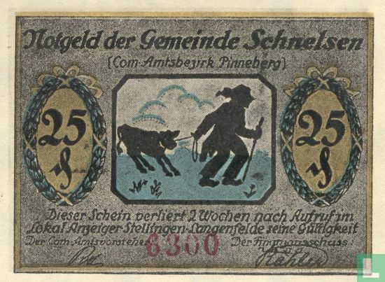 Schnelsen, Stadt - 25 Pfennige (1) ohne Datum (1921) - Bild 1