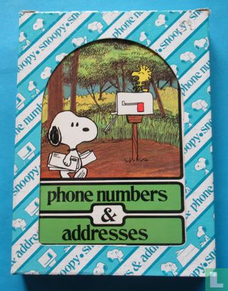 Snoopy - Telefoon nummers adres boek - Afbeelding 1