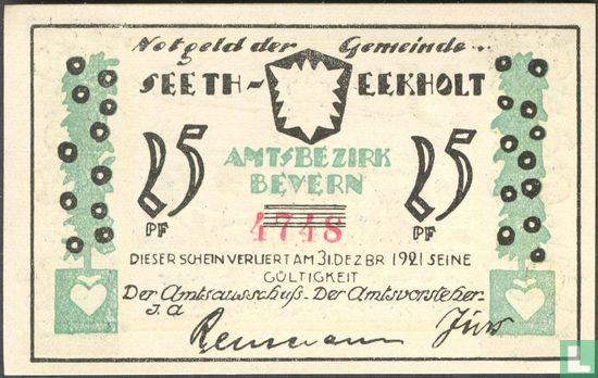 Seeth-Eckholt 25 Pfennig   - Afbeelding 1
