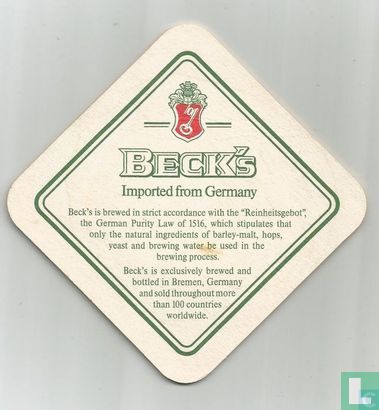 Beck's imported from germany - Image 1
