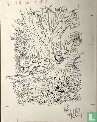 Originele tekening (plaatje) - Harry Dickson 10 - Afbeelding 1