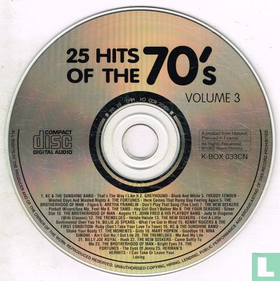 25 Hits of the 70's Volume 3 - Afbeelding 3