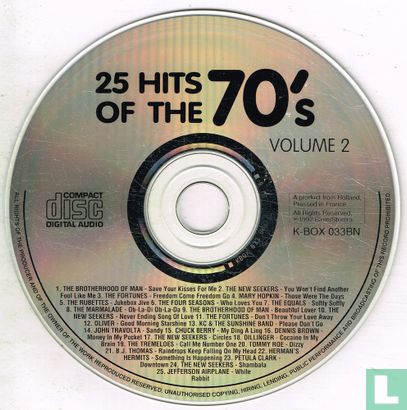 25 Hits of the 70's Volume 2 - Afbeelding 3