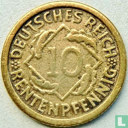 Duitse Rijk 10 rentenpfennig 1923 (G) - Afbeelding 2