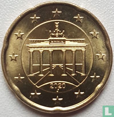 Germany 20 cent 2020 (J) - Image 1