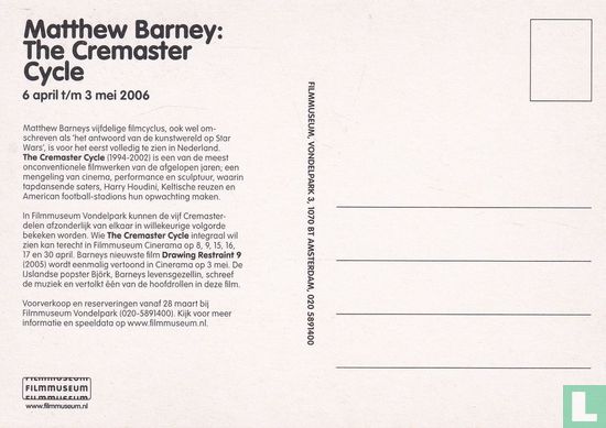FM06001 - Matthew Barney - The Cremaster Cycle - Bild 2