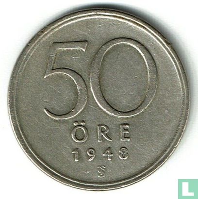 Sweden 50 öre 1948 - Image 1