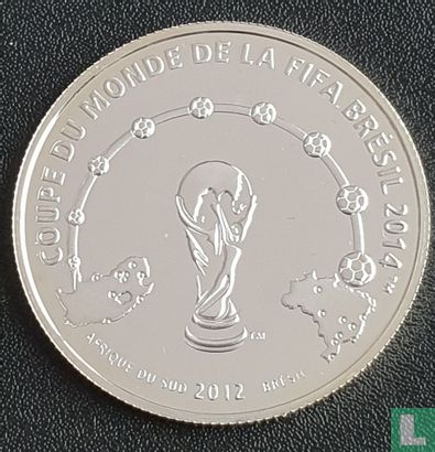 Ivory Coast 1000 francs 2012 (PROOF) "2014 Football World Cup in Brazil" - Image 1