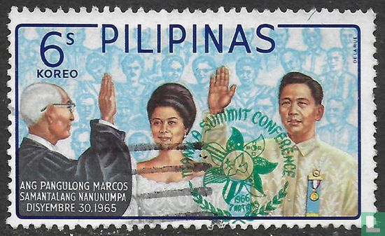 Marcos and Imelda Inauguration - with overprint