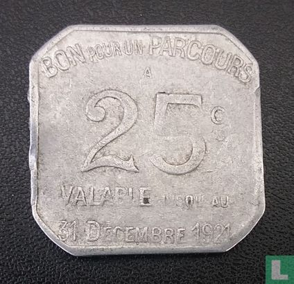 Frankrijk 25 centimes TCRP Paris 1921 - Image 1