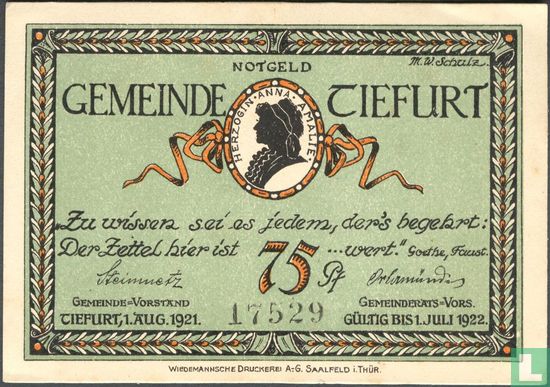 Tiefurt 50 Pfennig  - Afbeelding 1