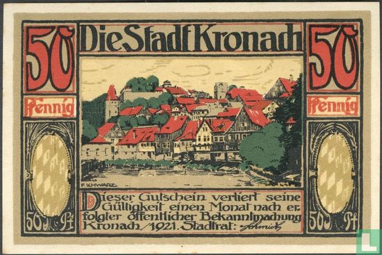 Kronach, Ville - 50 Pfennig (1) 1921 - Image 1