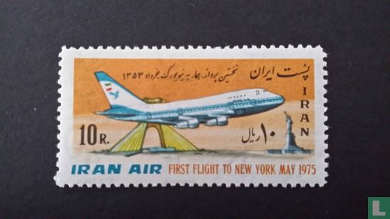 Vlucht Teheran - New York.