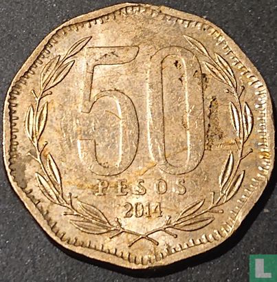 Chile 50 pesos 2014 - Image 1