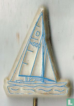 Sailboat D H000 [bue on white]