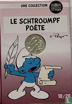 France 10 euro 2020 (folder) "Poet Smurf" - Image 1