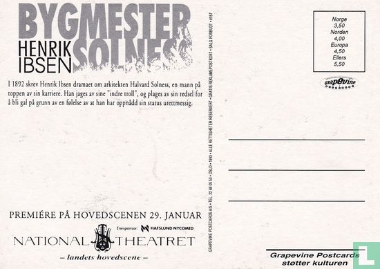 0157 - National Theatret - Bygmester Solness - Afbeelding 2