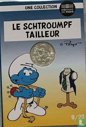 Frankreich 10 Euro 2020 (Folder) "Tailor Smurf" - Bild 1