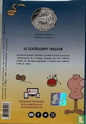 Frankrijk 10 euro 2020 (folder) "Tailor Smurf" - Afbeelding 2