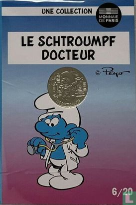 Frankreich 10 Euro 2020 (Folder) "Doctor Smurf" - Bild 1