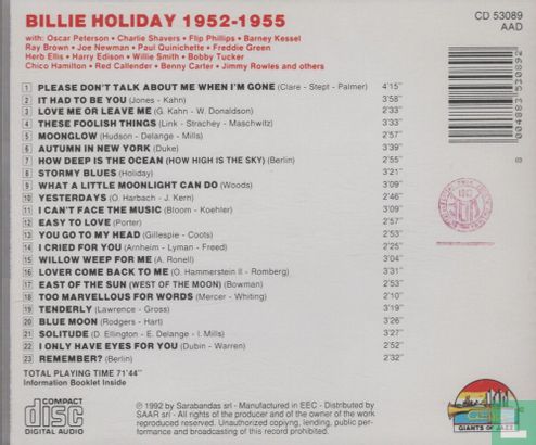 Billie Holiday 1952-1955 - Afbeelding 2