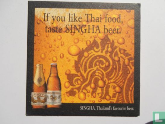 If you like Thai food, taste SINGHA beer. / Gai Hor Bai Toey - Bild 2
