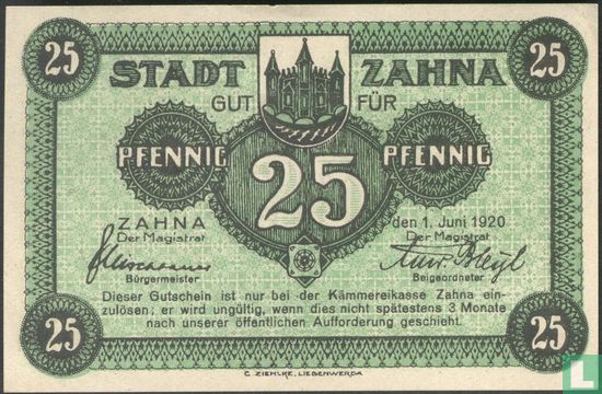 Zahna, Ville - 25 Pfennig 1920 - Image 1