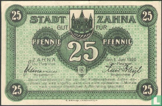 Zahna, Stadt - 25 Pfennig 1920 - Afbeelding 2