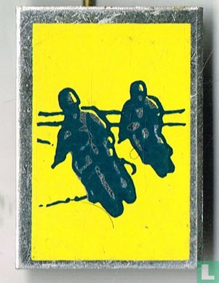 Course moto [jaune-vert]