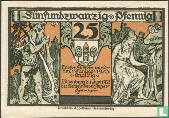 Ilsenburg 25 Pfennig   - Afbeelding 1