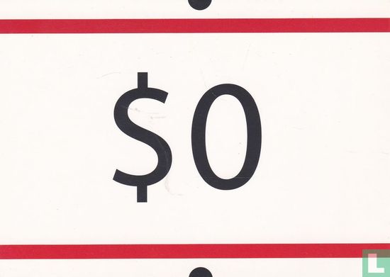 i postcard "$ 0" - Afbeelding 1