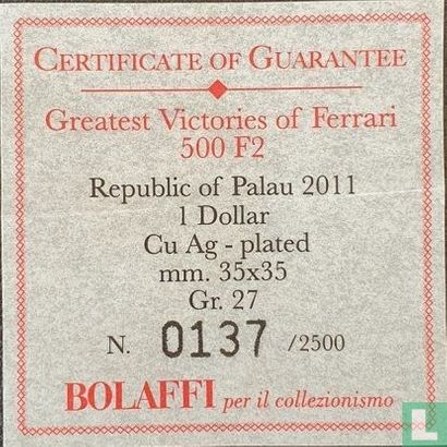 Palau 1 dollar 2011 (PROOFLIKE) "Greatest victories of Ferrari - Alberto Ascari" - Afbeelding 3