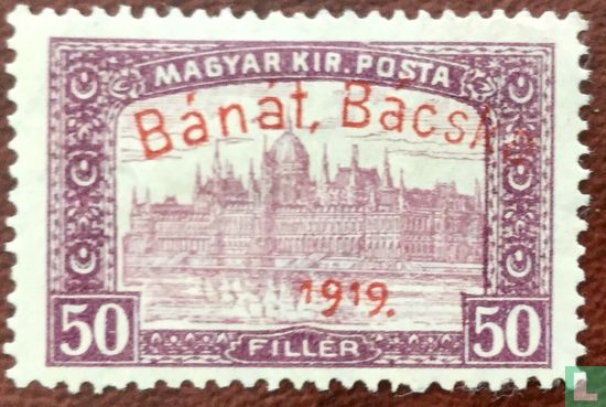 Budapest with overprint