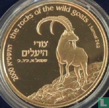 Israel 5 new sheqalim 2000 (JE5761 - PROOF) "Wild goat and acacia" - Image 1