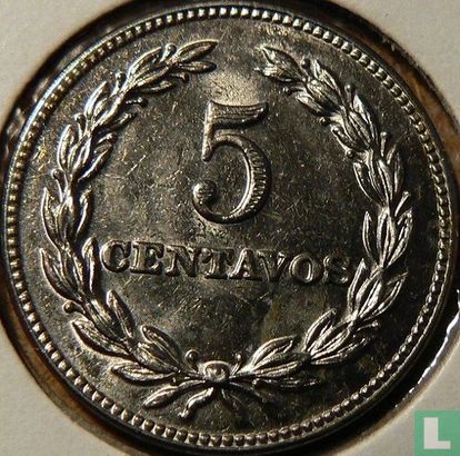 El Salvador 5 centavos 1963 - Image 2