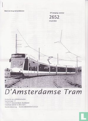 D' Amsterdamse Tram 2652 - Afbeelding 1