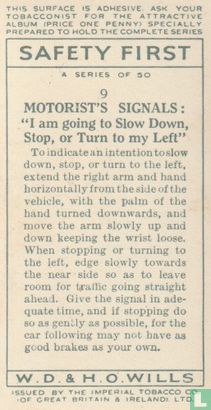 Motorist's signals: I am going to Slow Down, Stop, or Turn to my Left - Afbeelding 2