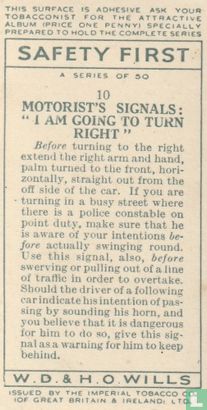 Motorist's signals: I am going to turn right - Afbeelding 2
