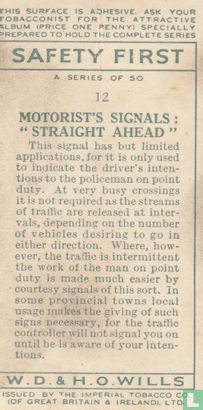 Motorist's signals: Straight ahead - Afbeelding 2